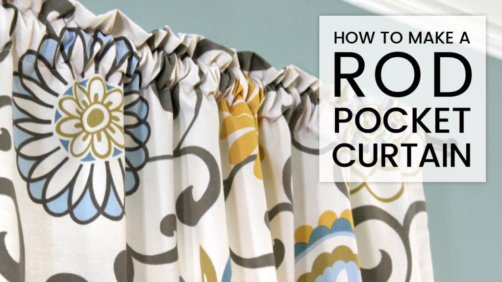 Easy DIY Curtains - How to Make a Rod Pocket Curtain - YouTube