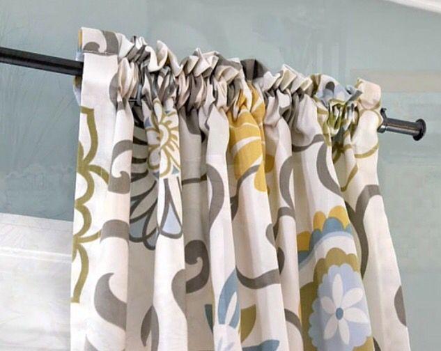 How To Sew A Simple DIY Rod Pocket Curtains For Your Home | Curtain sewing pattern, No sew curtains, Rod pocket curtains