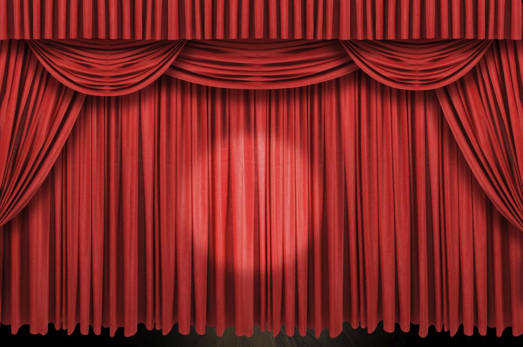 Large red curtain stage – Theatre Bristol