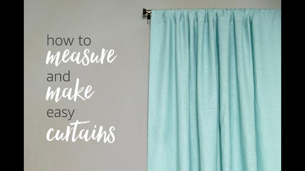How to Measure & Make Curtains - YouTube