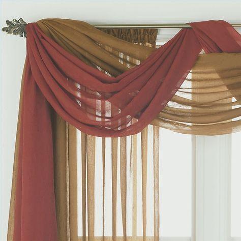 Ways to Hang Scarf Valances | Hunker | Scarf valance ideas, Curtains living room, Swag curtains