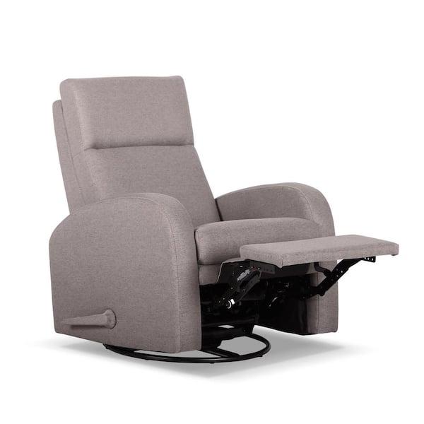 LY & S Collection Lahti Desert Sand Fabric Manual Glider Swivel Recliner 595191114 - The Home Depot