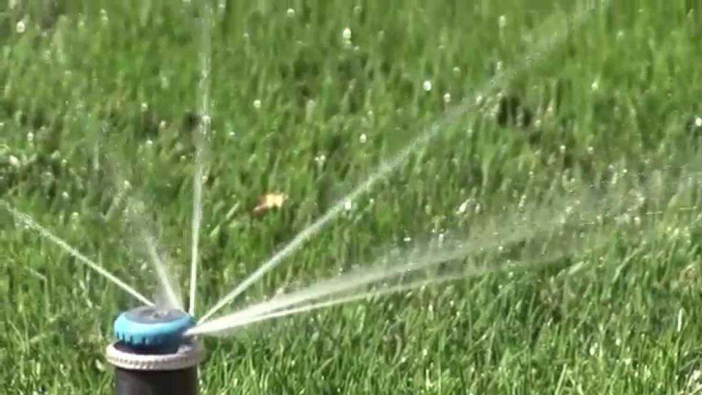 Save Water By Using Efficient Sprinkler Nozzles - YouTube