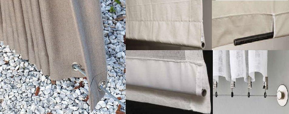 Keep your Outdoor Curtains from blowing in the wind! You can run a cable (or clothesline) thru the bott… | Outdoor curtains, Privacy screen outdoor, Apartment patio