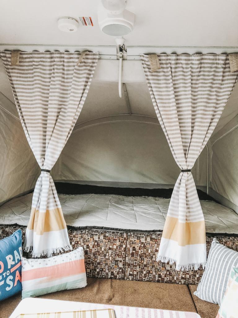 Easy DIY Camper Curtains {Pop-Up Camping} - Rain and Pine