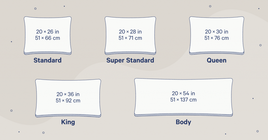Pillow Sizes Chart: A Guide to Every Type of Bed | Casper