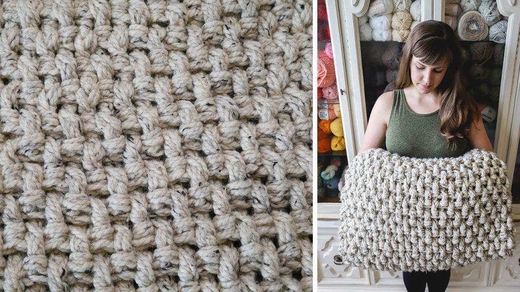 Crochet Mini Basket Weave Stitch Tutorial - YouTube