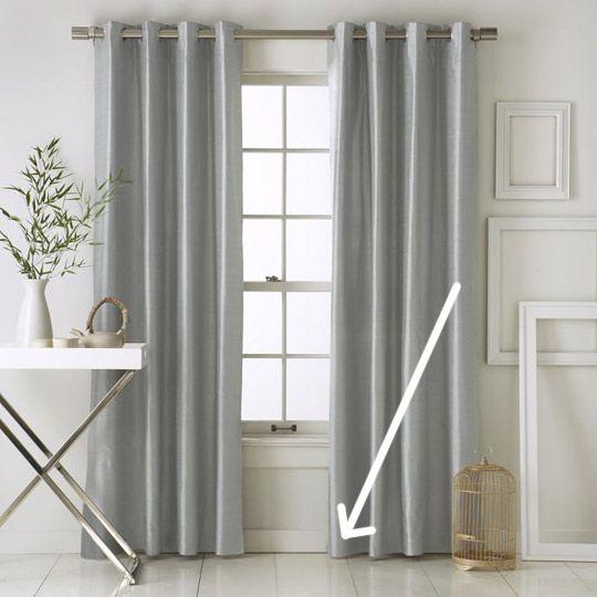 Quick Tip #49: How to Make Curtains Hang Nice & Straight | How to make curtains, Hanging curtains, Home