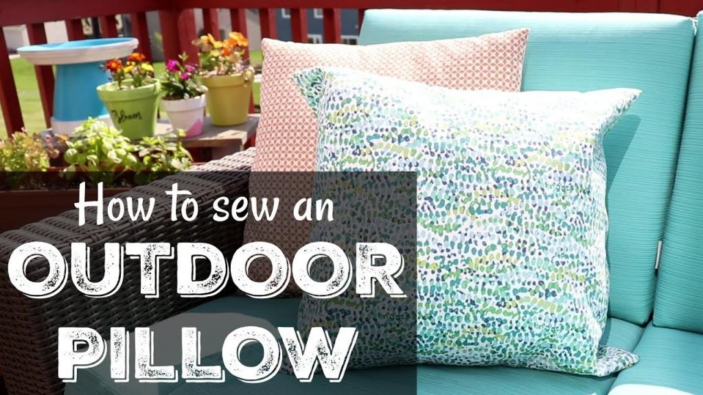 How to Sew an Outdoor Pillow - YouTube