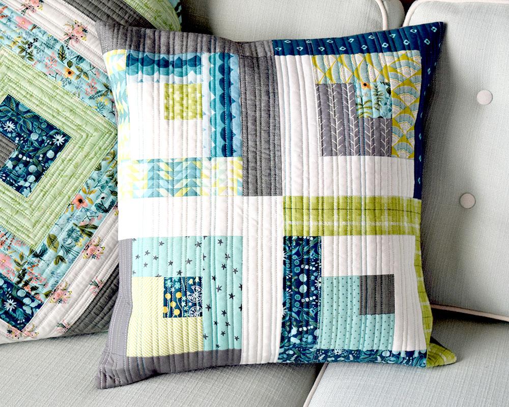 Make This: Summer Cabin Quilted Pillow Tutorial