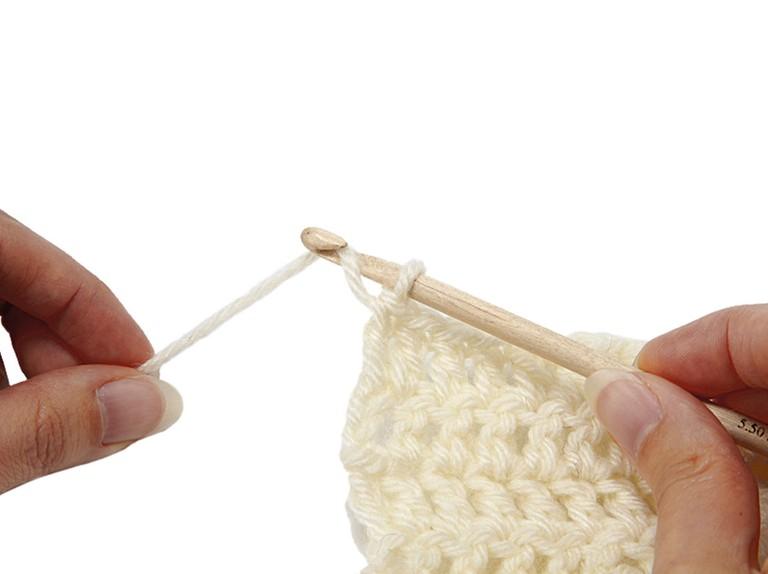 How to fasten off crochet and weave in your crochet ends. - Gathered